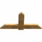 Ekena Millwork Eugene Rough Sawn Timber Gable Bracket, Western Red Cedar, 48"W x 24"H x 2"D x 6"F, 12/12 Pitch GBW048X24X0206EUG00RWR - alternate 5